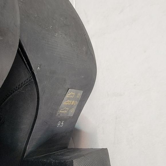 Blondo Nivada Waterproof Booties Sz 9.5 Leather Black Side Zip - Picture 6 of 10